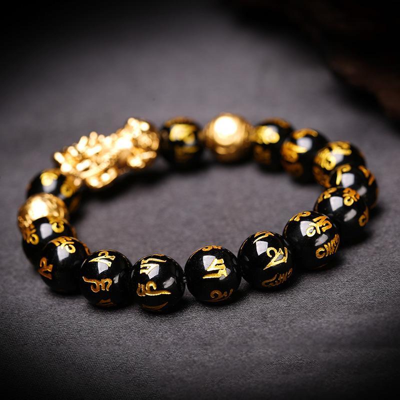 obsidian wealth bracelet